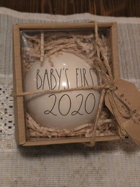Rae Dunn "Baby's First 2020" Ceramic Ornament